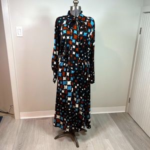 Women's Nine West Long Sleeve Maxi Dress Size XL